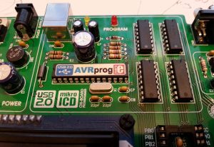 The mikroe AVRprog2