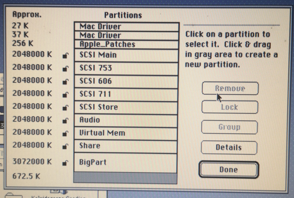 Drive with Many Partitions